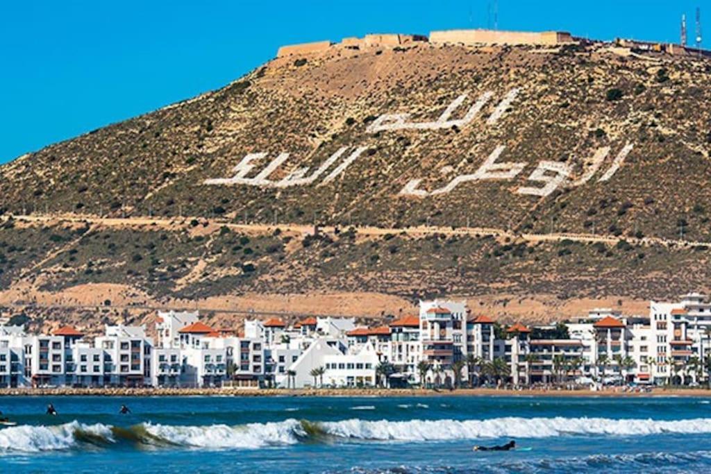 Appartement De Luxe ,Piscine,Parking,Terrasse Agadir Kültér fotó