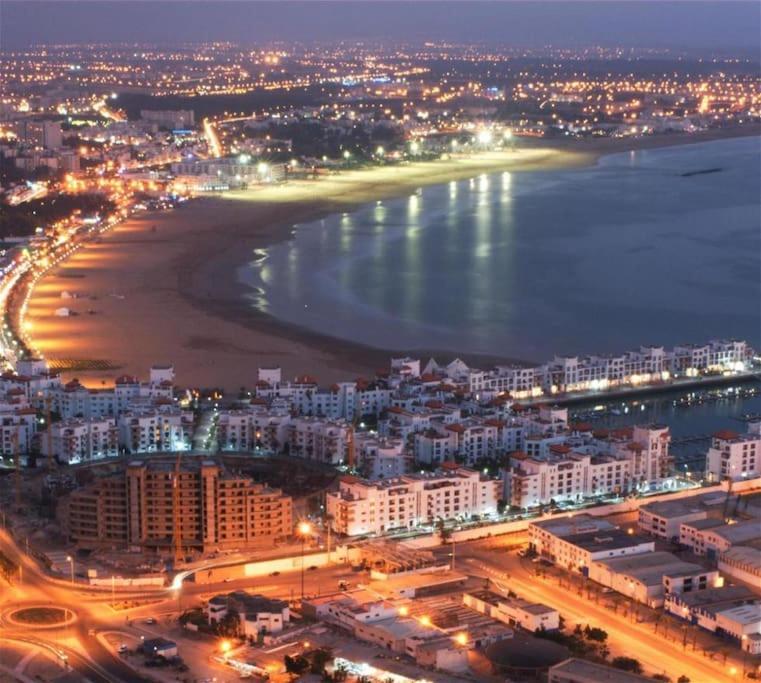 Appartement De Luxe ,Piscine,Parking,Terrasse Agadir Kültér fotó